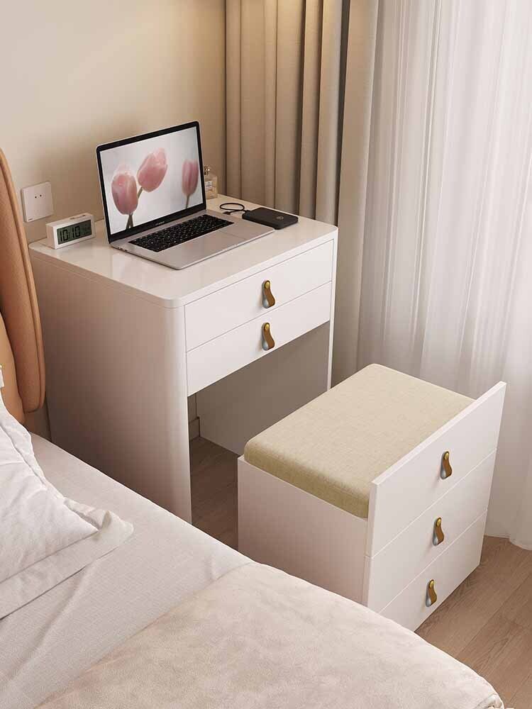 Buy one today and get one free travel makeup bag🔥Bedside table dresser one piece flip top high-end texture cabinet makeup cabinet🔥