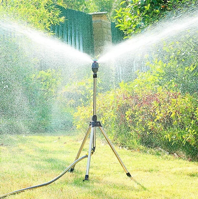 🔥Last Day 48% OFF🔥 Stainless Steel Rotary Irrigation Tripod Telescopic Support Sprinkler
