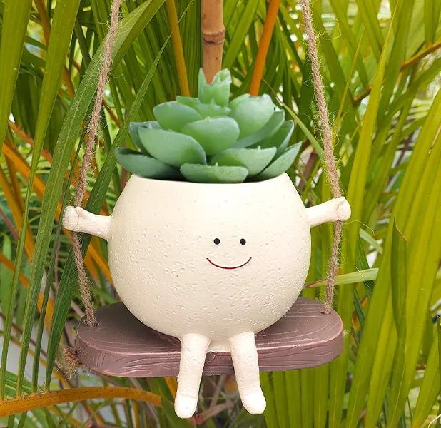 🌵Flowerpot, Wall-mounted Flowerpot, Smiley Resin Flowerpot