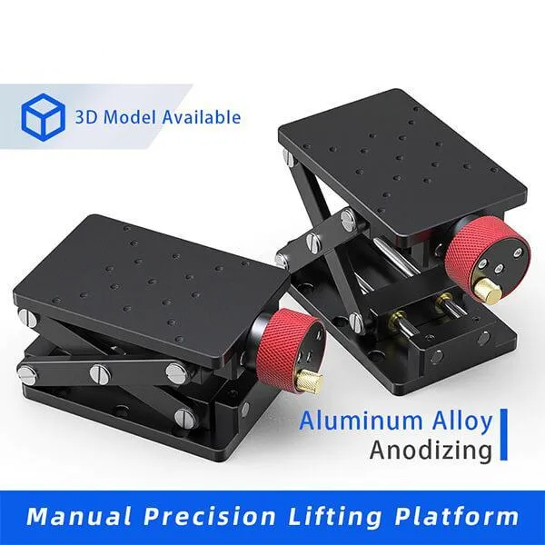TrekDrill Z-axis Manual Lifting Platform Table Precision Fine Tuning Lifting Platform