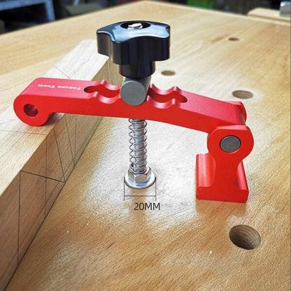 TrekDrill 2 in 1 Adjustable Desktop Hold Down Clamps for T Track and MFT Table