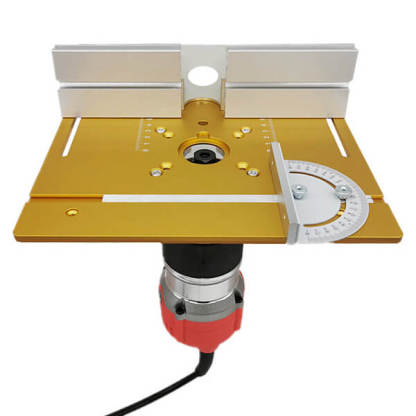 TrekDrill Router Table Insert Plate Miter Gauge WorkBenches Wood Router Multifunctional Trimmer Engraving Machine