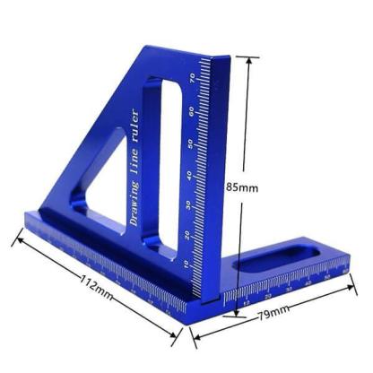 TrekDrill Square Protractor Miter Triangle Ruler Layout Measuring Tools
