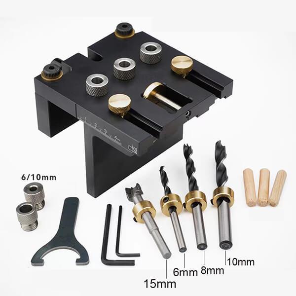 TrekDrill Precision 3 in 1 Doweling Jig Kit Cam and Dowel Jig