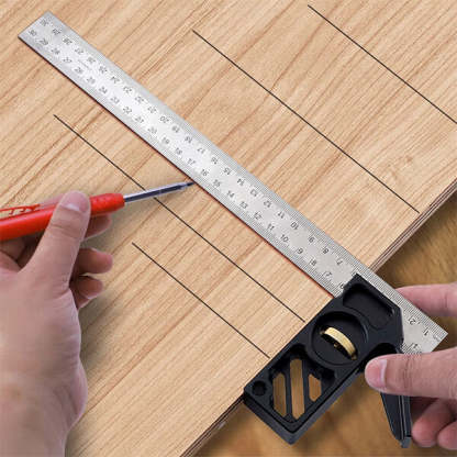 TrekDrill Precision Combination Square Double Square for Carpenter