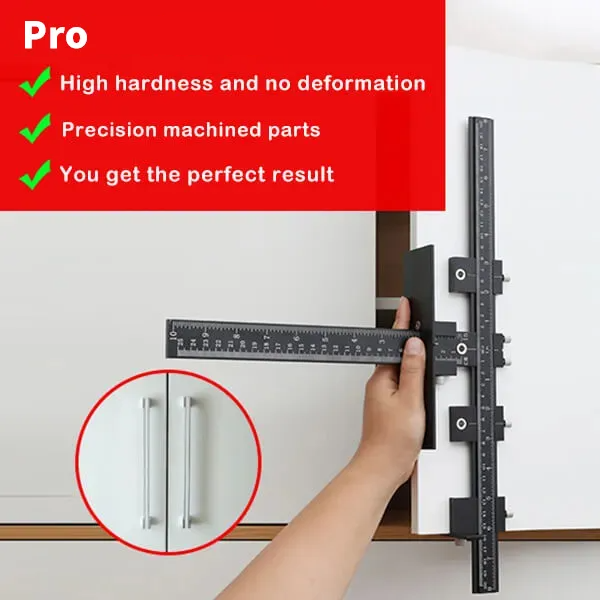 Peckerhardware Pro Cabinet Hardware Jig Adjustable Drill Guide for Handle and Knob