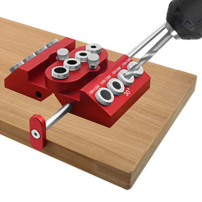 TrekDrill 30 45 90 Degree Angled Drill Guide Jig - 4 Size Hole