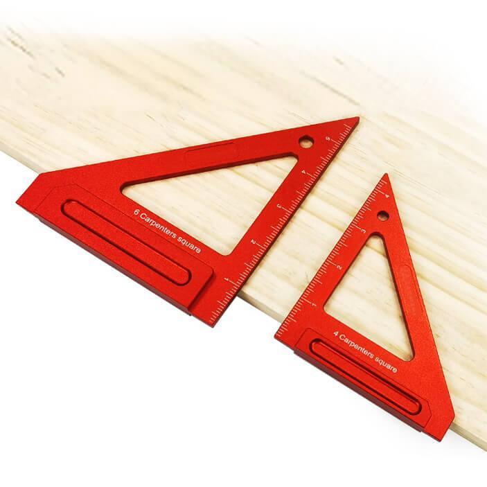 Peckerhardware Woodworking Square Aluminum Alloy Precision Triangle Ruler