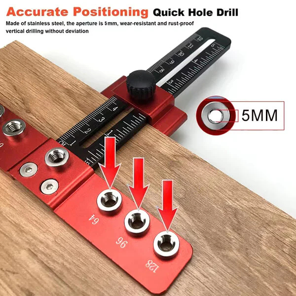TrekDrill Drill Guide Jig for Cabinet Handle and Knob