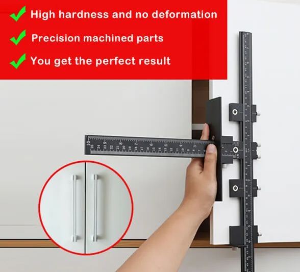 TrekDrill Pro & Pro Max Cabinet Hardware Jig Adjustable Drill Guide