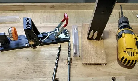 TrekDrill Classic Pocket Hole Jig Kit for Joinery Woodworking