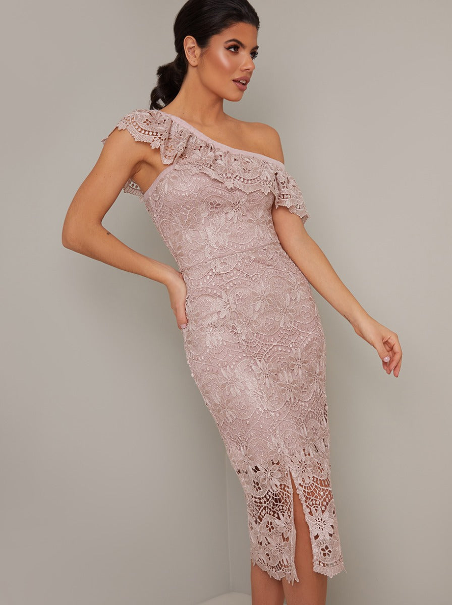 Chi chi london pink lace dress best sale