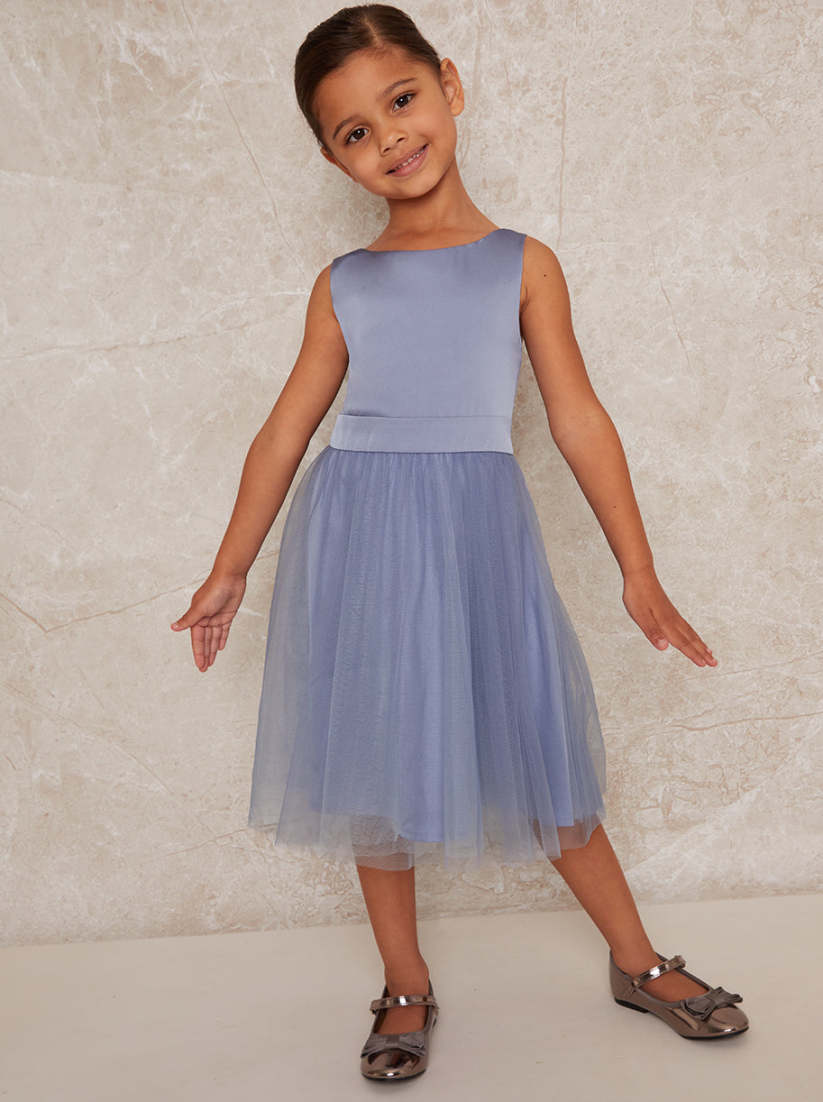 Baby Girl Satin Bodice Double Tulle Layer Dress by TIPTOP KIDS - AS5251S