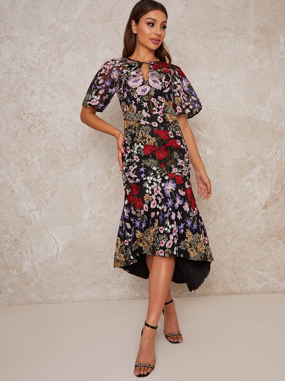 Chi chi london floral dress best sale