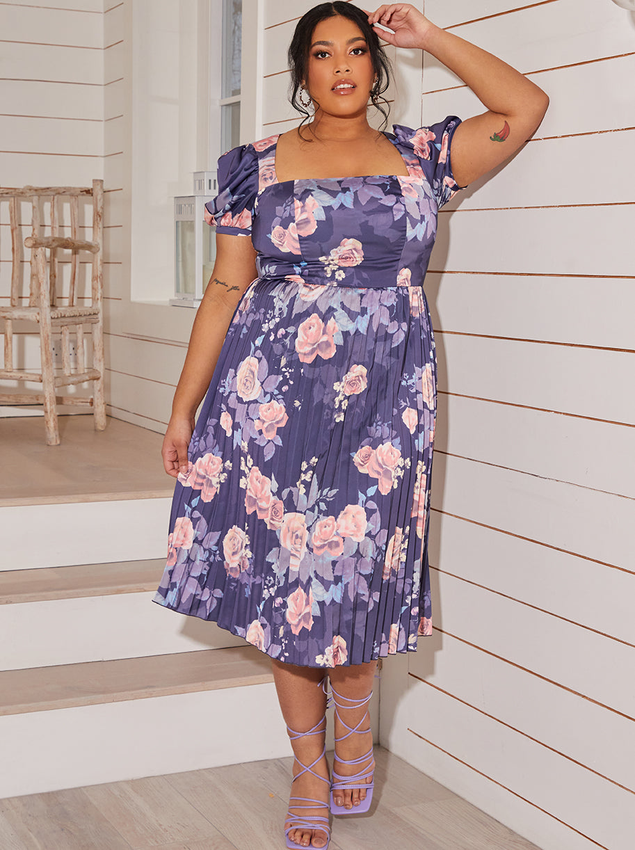 Plus size midi skater dress best sale