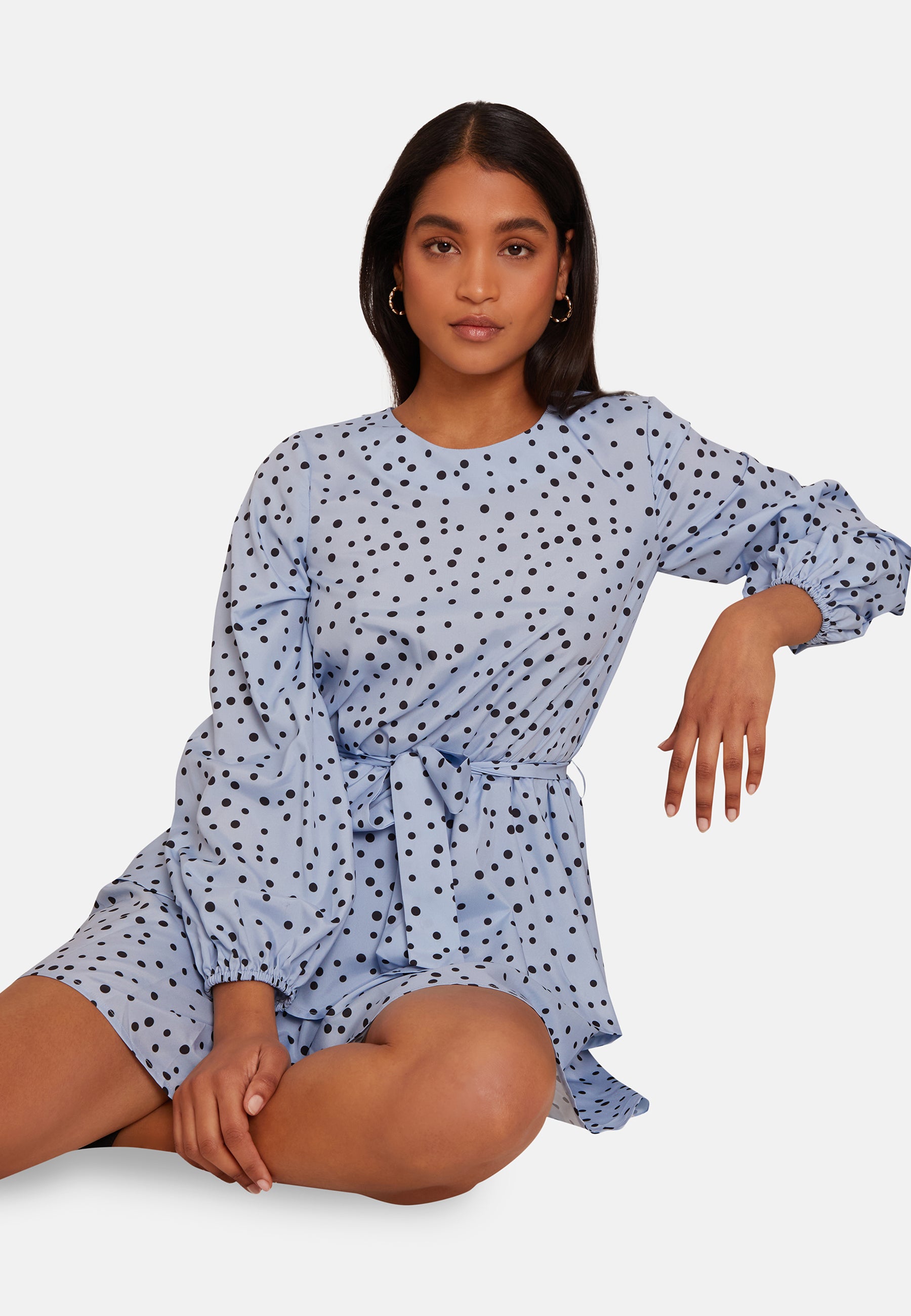 Chi chi london polka dot dress hotsell