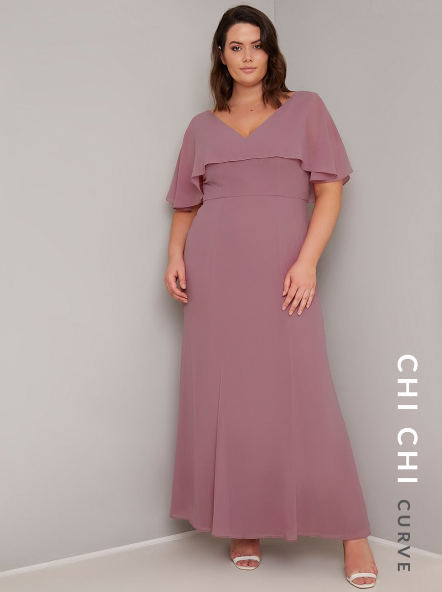 Plus size chiffon maxi best sale