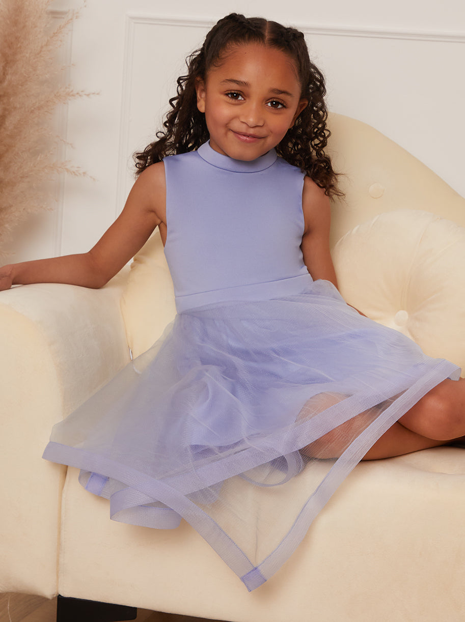 Purple and blue flower girl dresses best sale