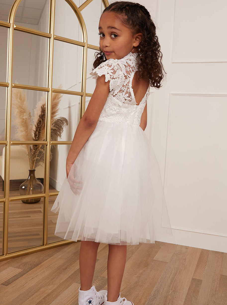 Girls lace and tulle dress on sale