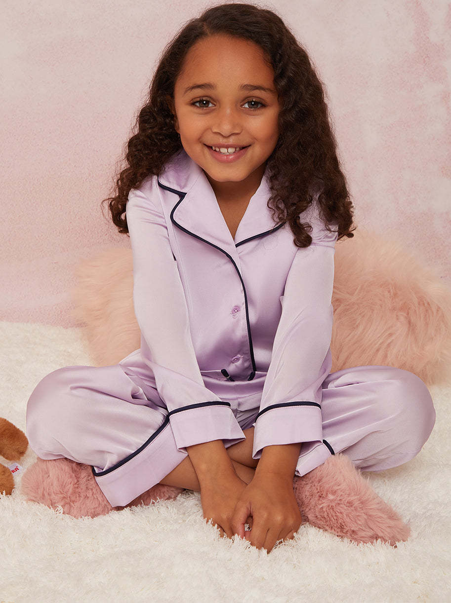Girls Pyjama Set in Lilac