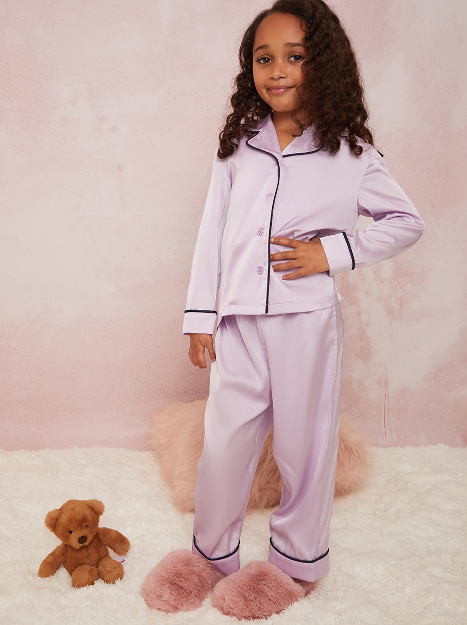 Girls Pyjama Set in Lilac