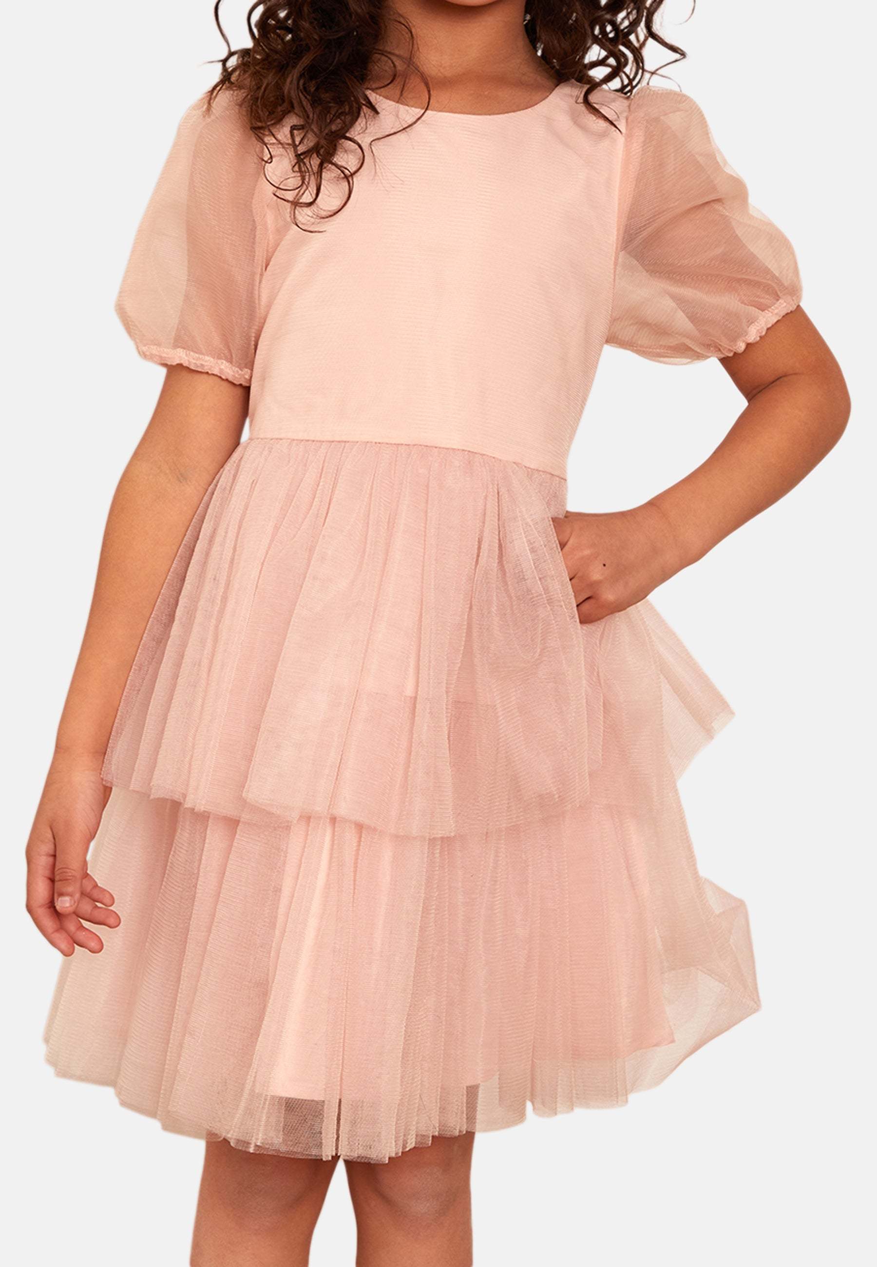Pink Purple Fuchsia Watercolor Floral Halter Corset Tiered Tulle Midi Dress