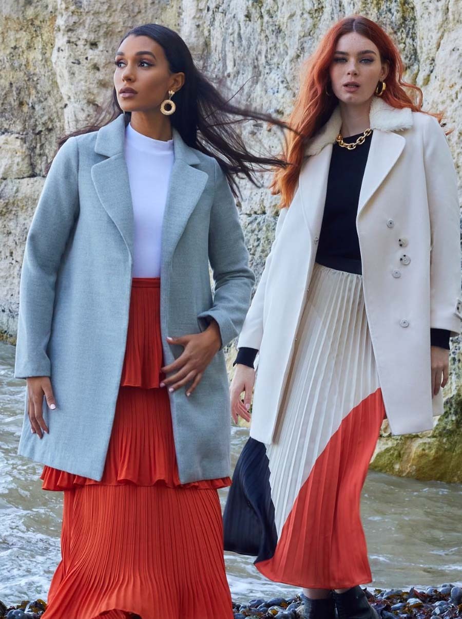 Lightweight Oversized Coat in Grey