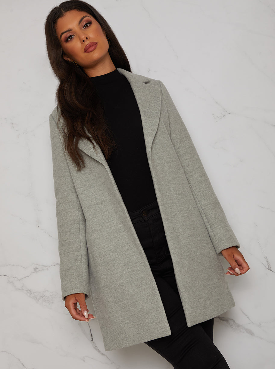 Lightweight Oversized Coat in Grey