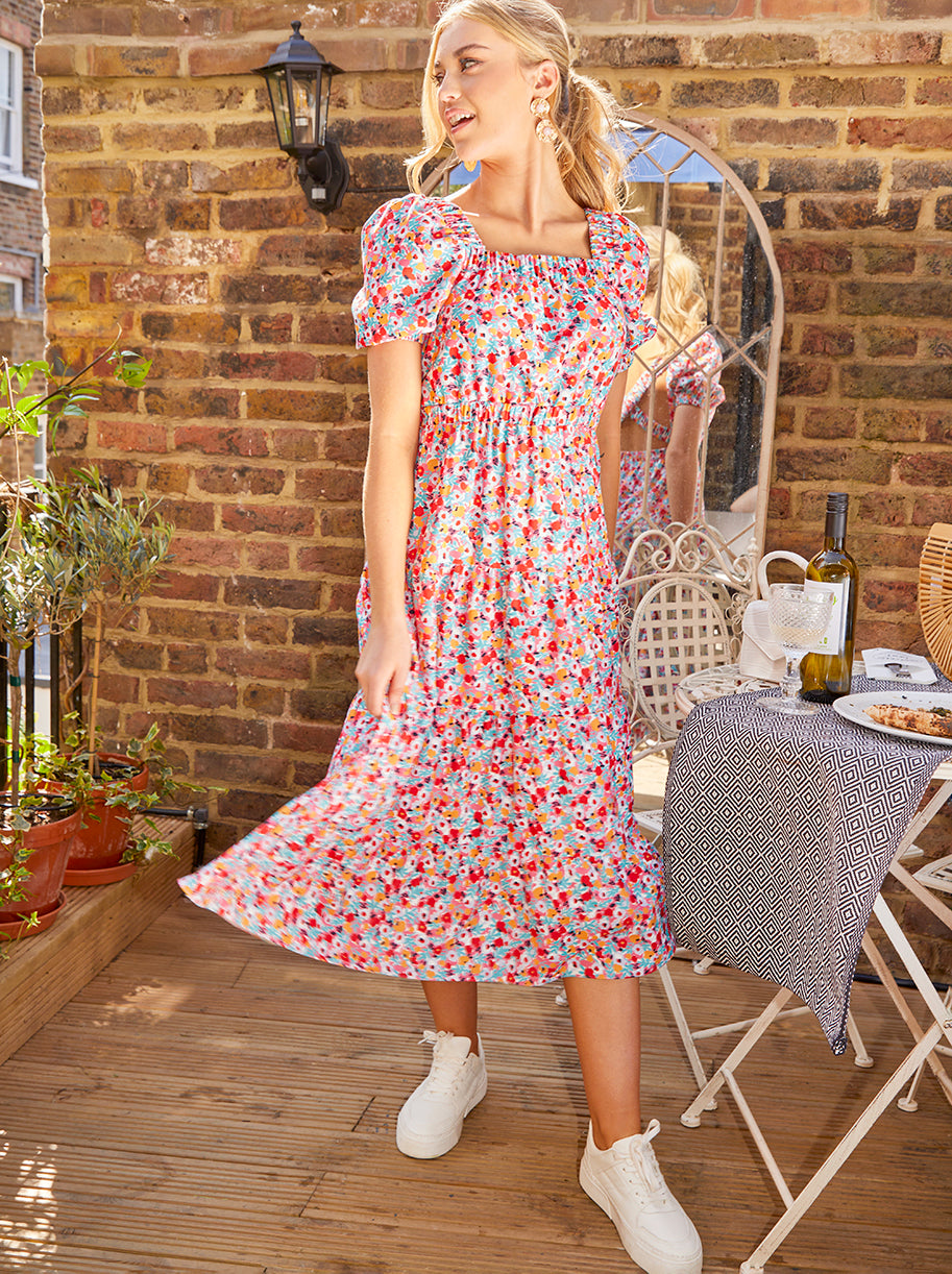 REISS☆CHRISSY FLORAL PRINT MIDI DRESS ワンピース【UK発】 REISS Chrissy Floral Dress | Bloomingdale's