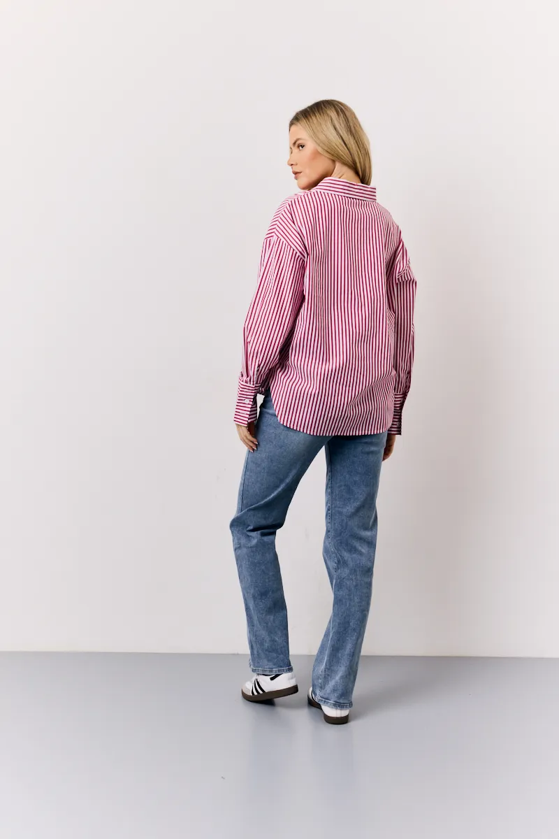 In The Style Stripe Shirt in Red