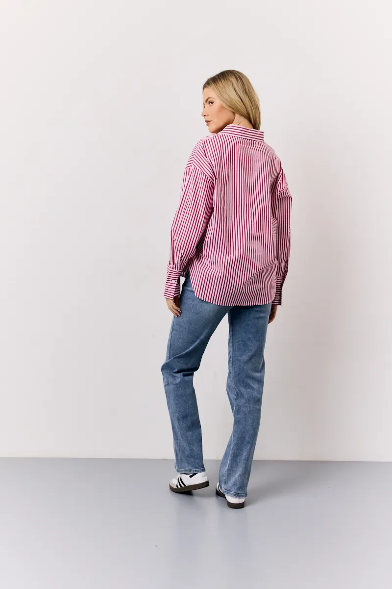In The Style Stripe Shirt in Red