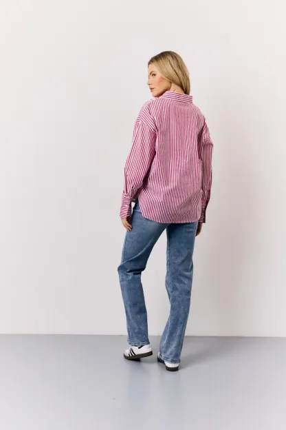 In The Style Stripe Shirt in Red