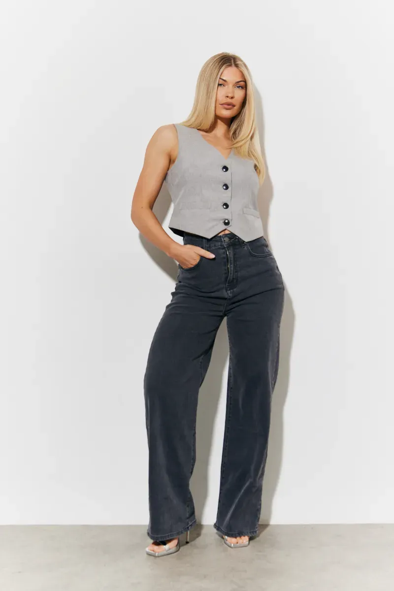 In The Style Tailored Waistcoat in Grey