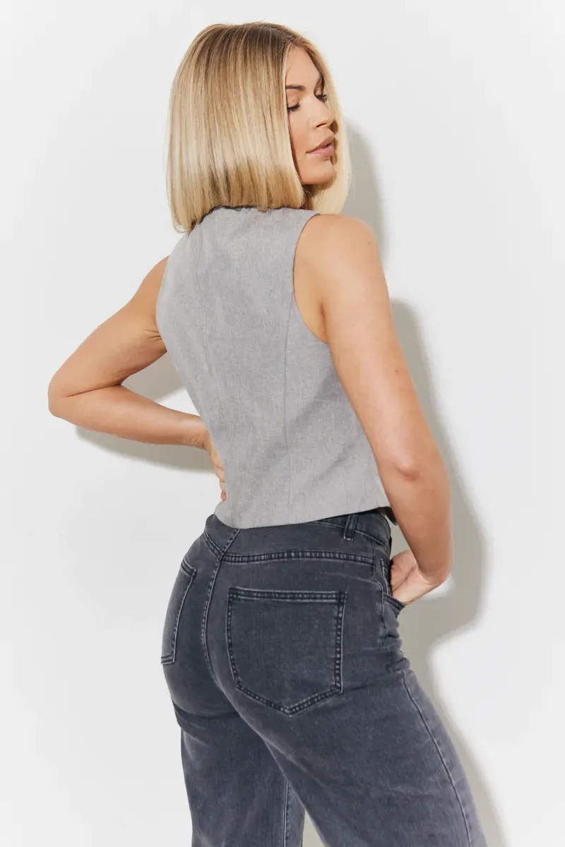 In The Style Tailored Waistcoat in Grey
