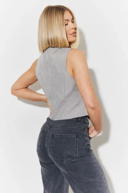 In The Style Tailored Waistcoat in Grey