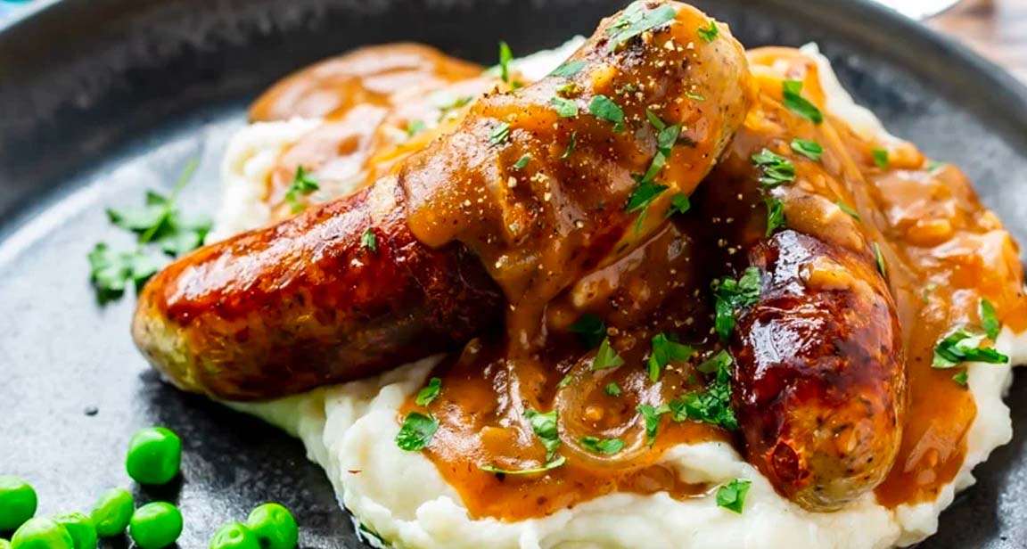 bangers and mash