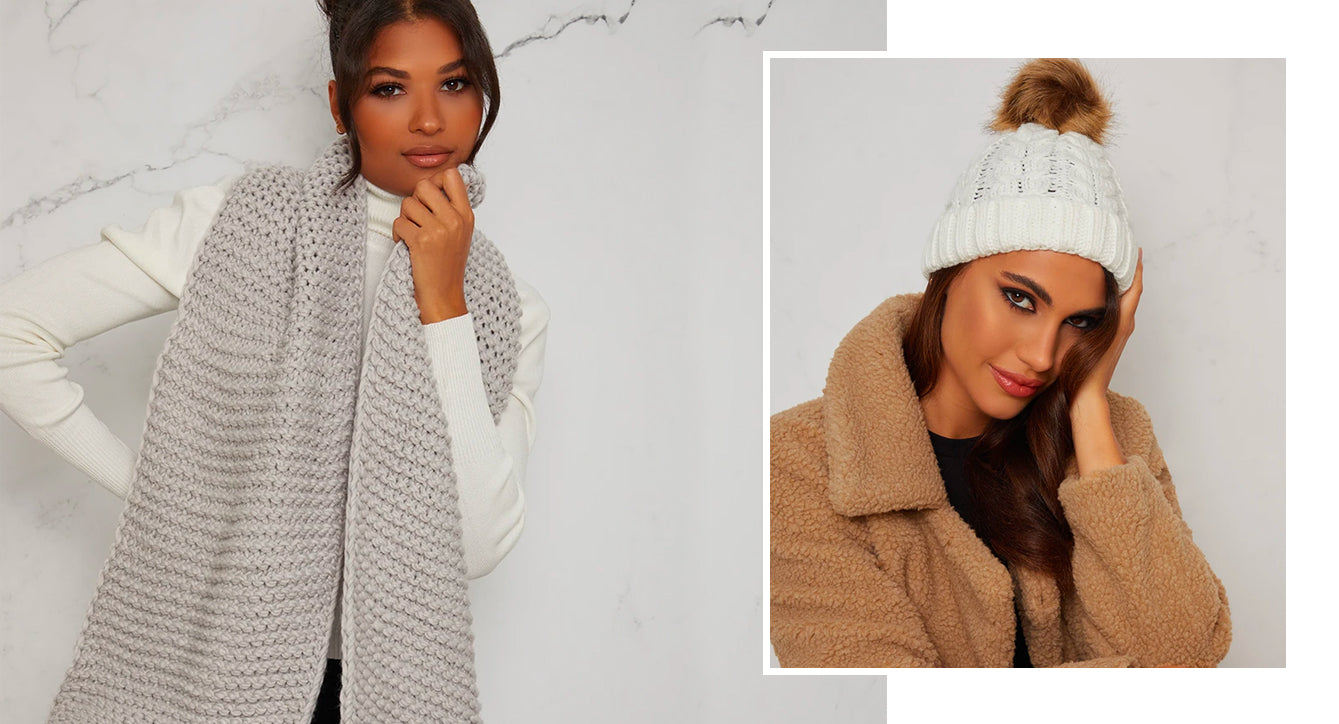 Neutral Hat & Scarf
