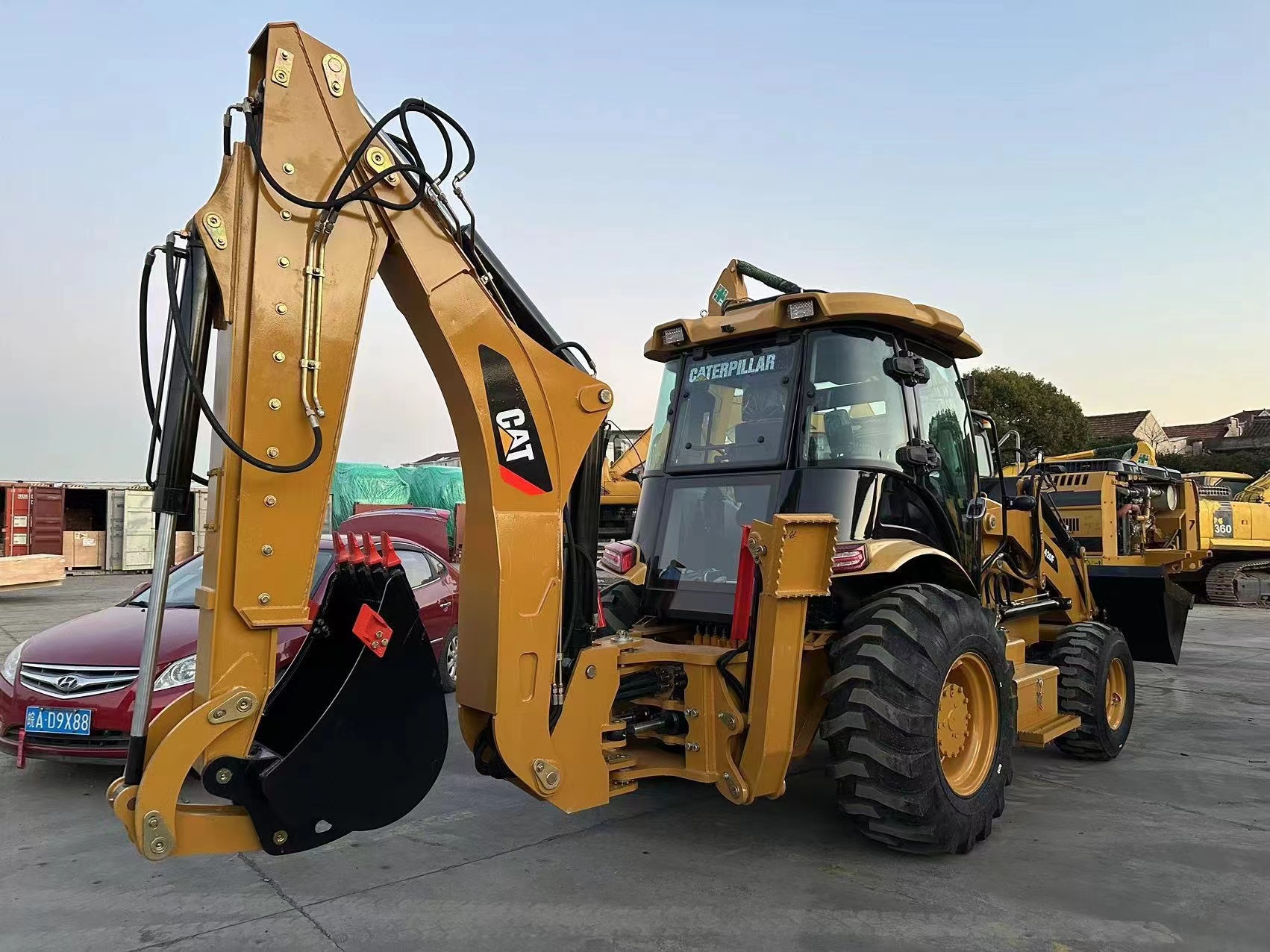Used Caterpillar CAT420F Work at both ends