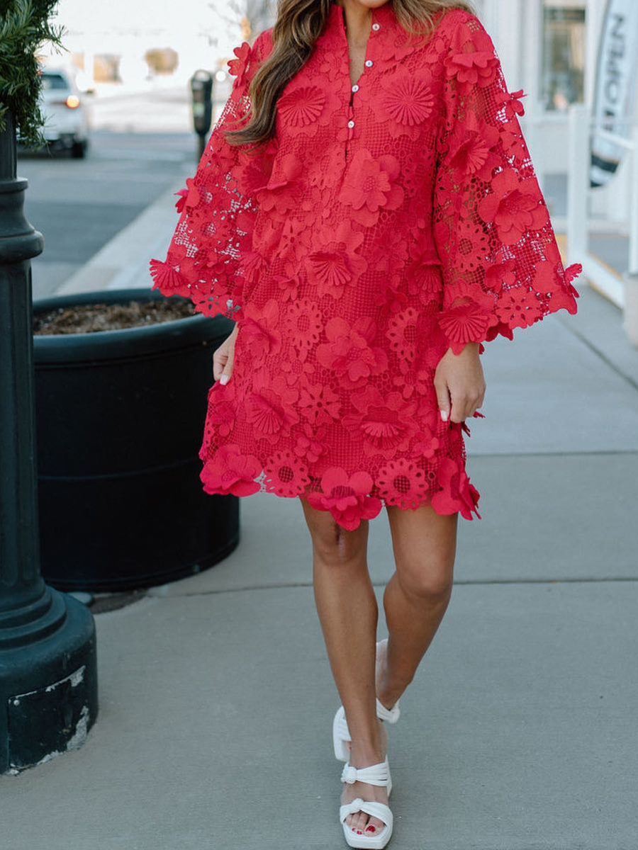 3D Flower Romantic Dress