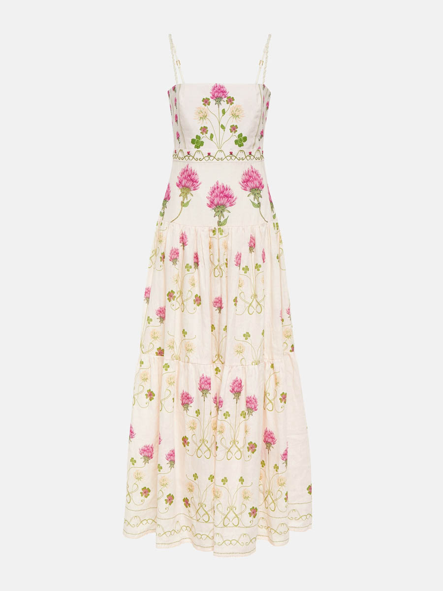 Floral Printed Sling Dress