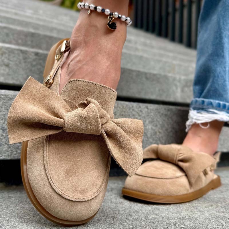 Bow-toe Flat Slippers Sandals