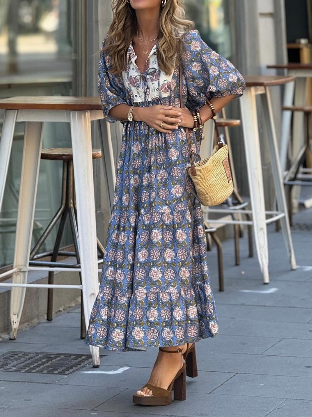Boho Printed Maxi Dress – desigmore