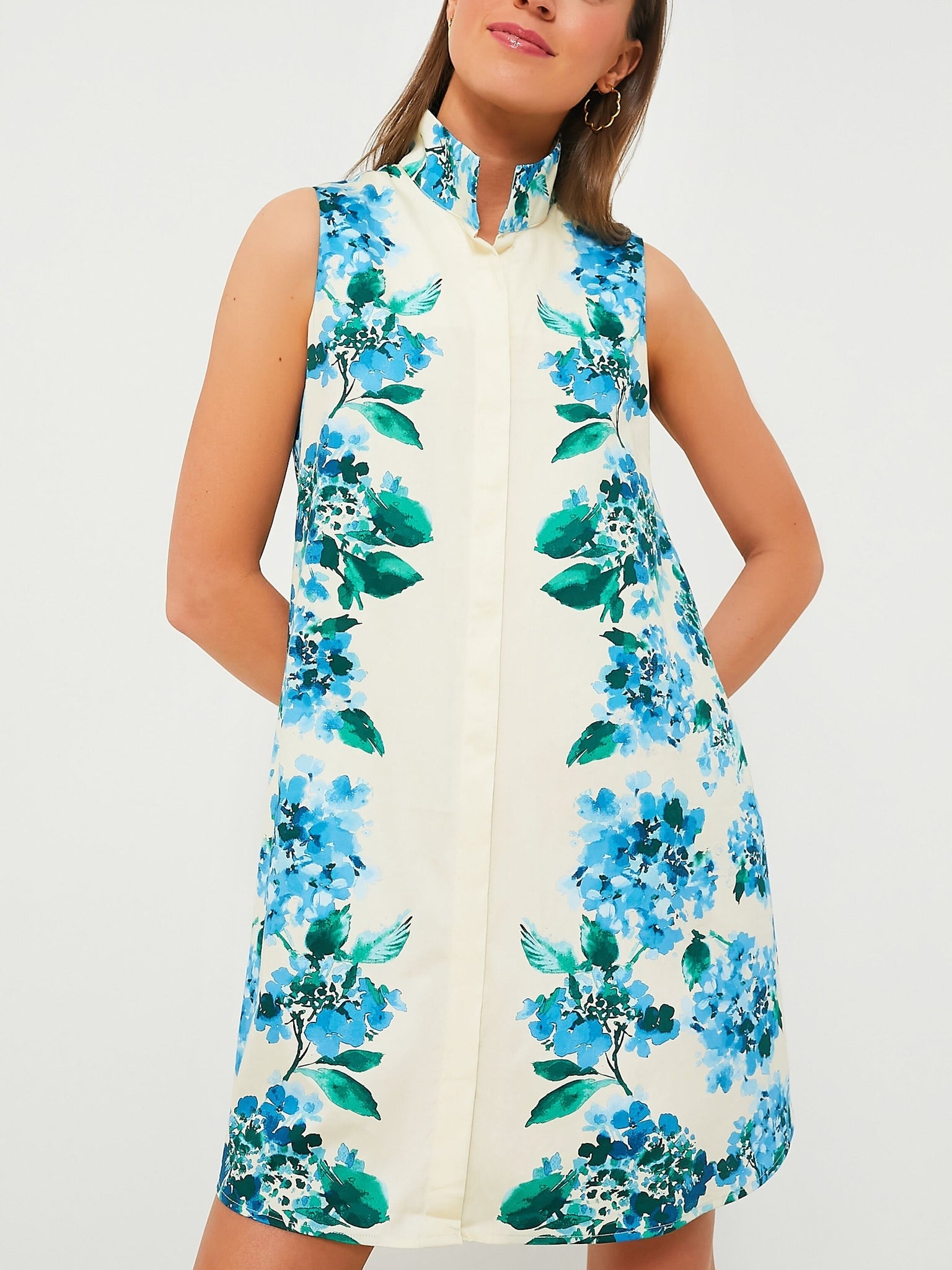 Hydrangea Sleeveless Charlie Dress