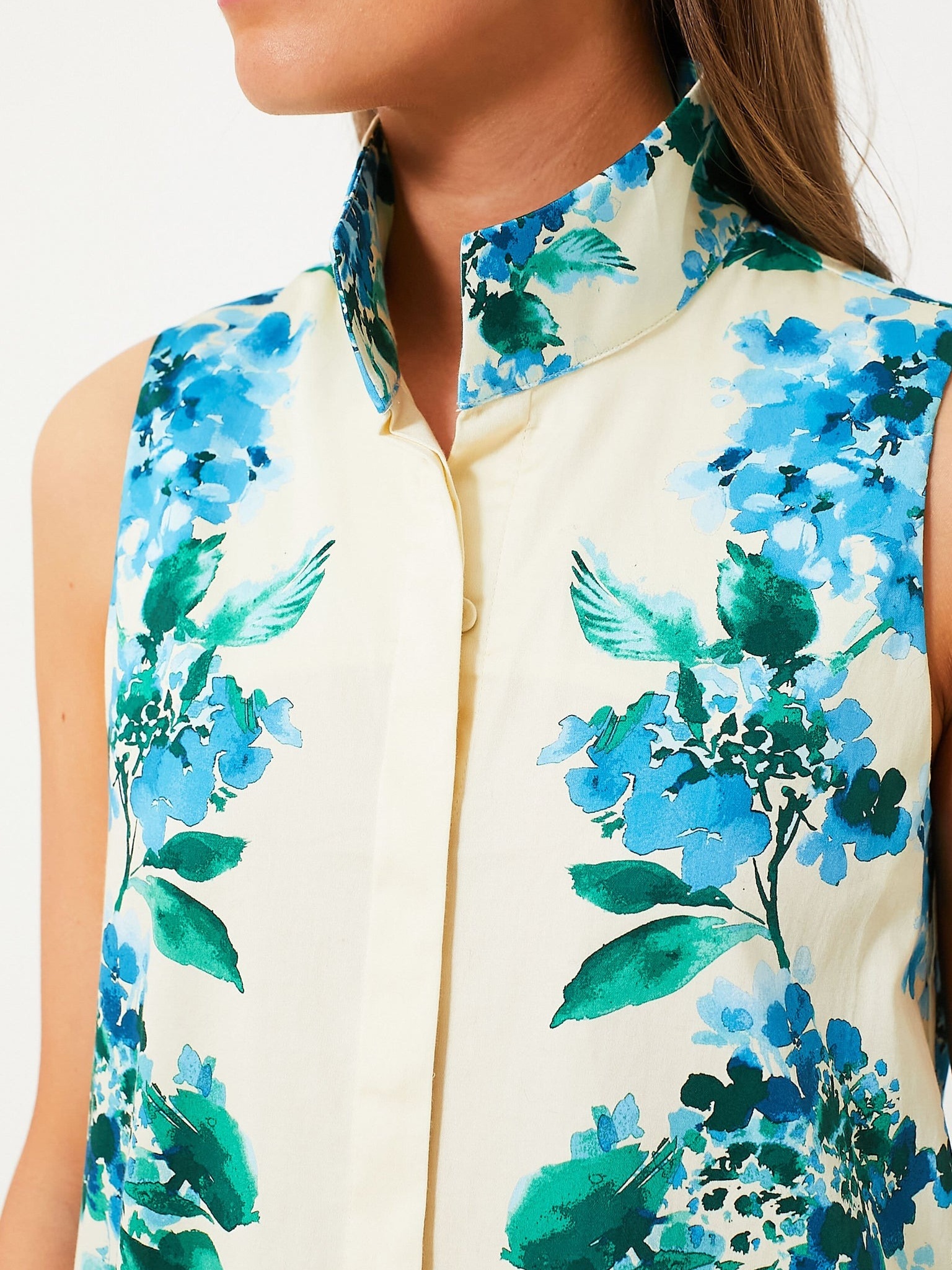 Hydrangea Sleeveless Charlie Dress