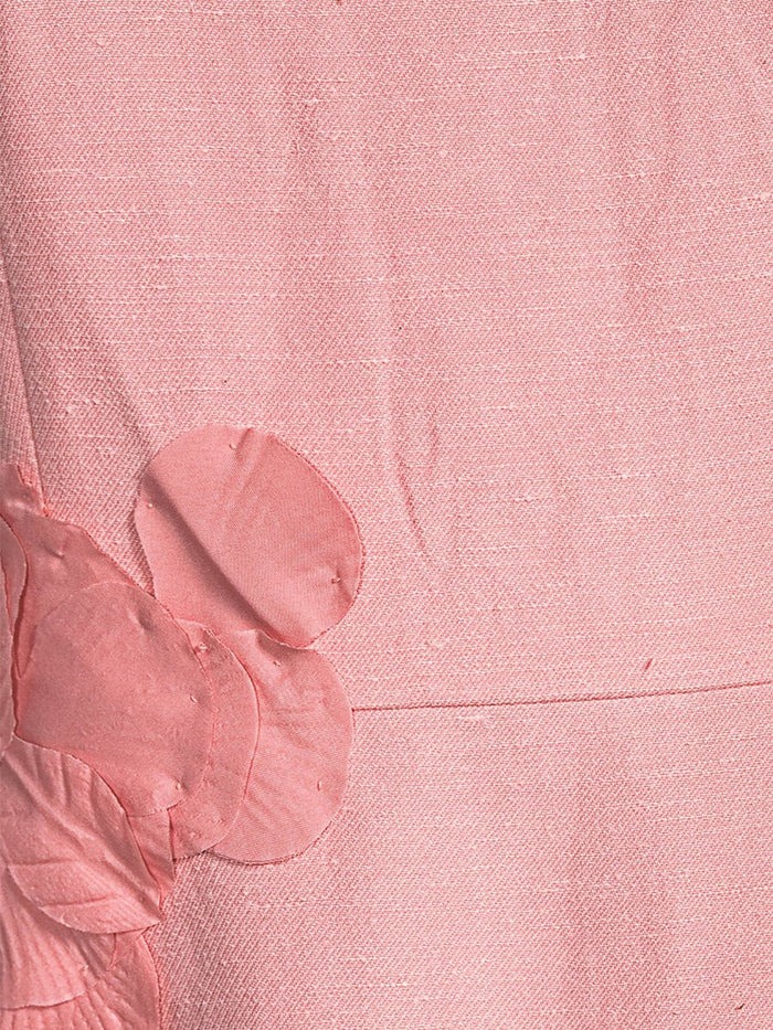 Elegant Cubic Flower Slim Fit Midi Dress