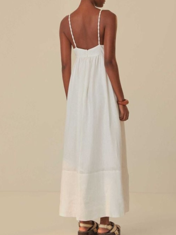 Coconut Tree Print Maxi Dress