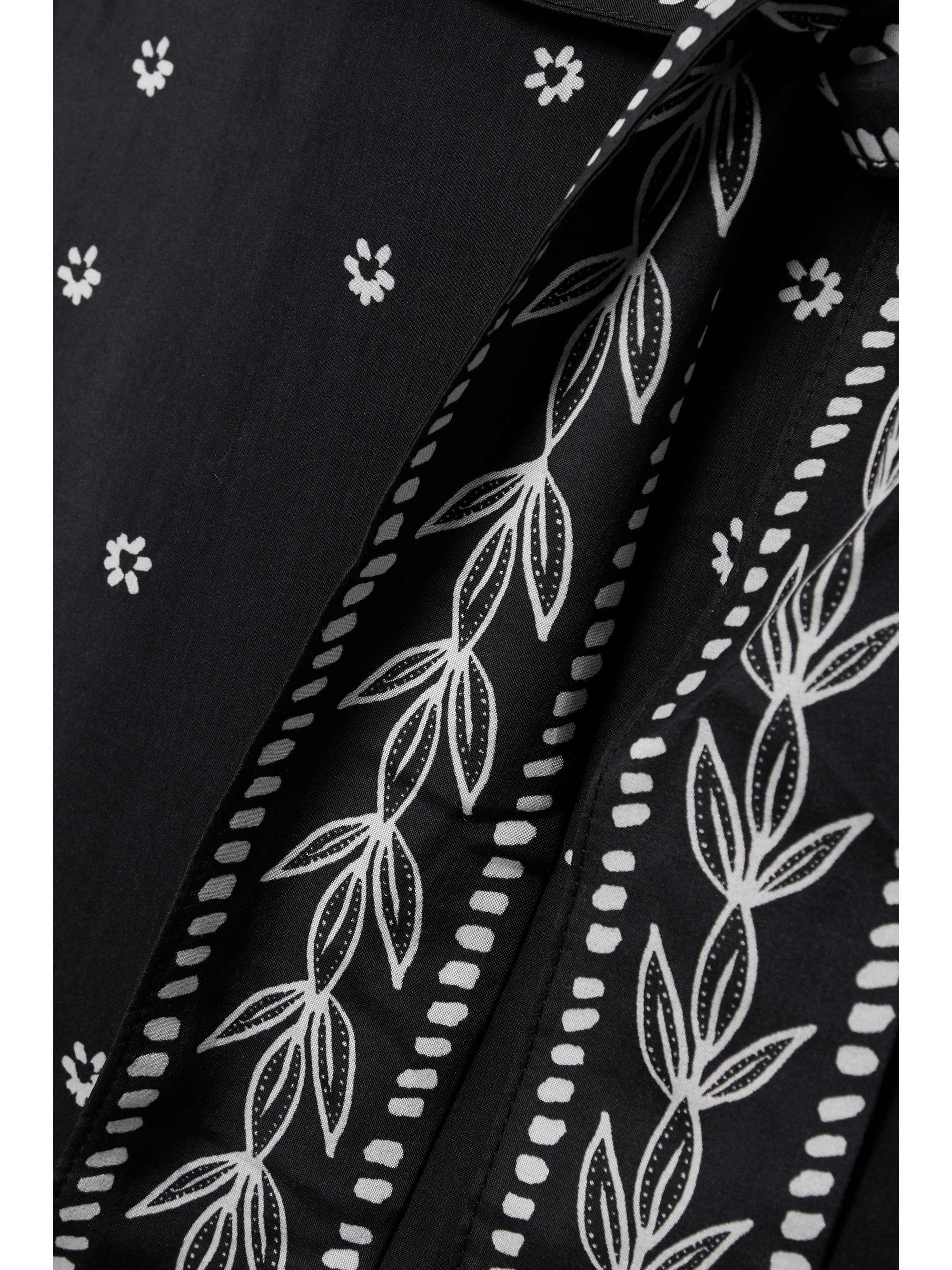 Belted Printed Cotton-blend Maxi Dress