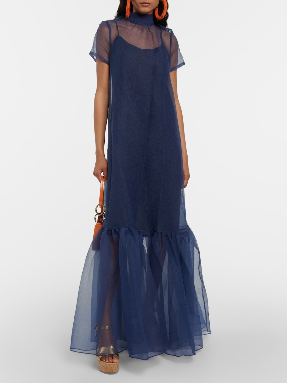 Organza Layered Gown Dress