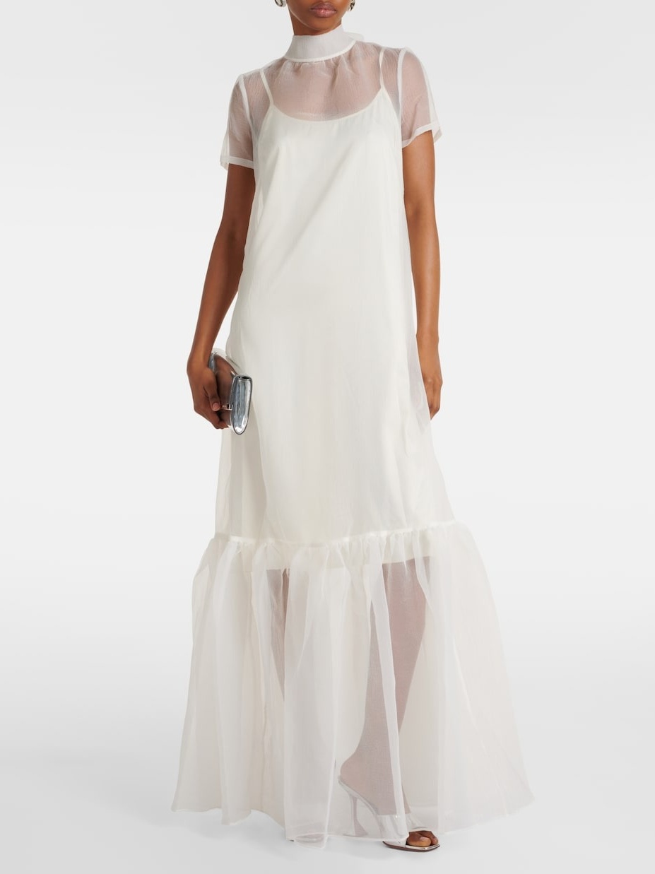 Organza Layered Gown Dress