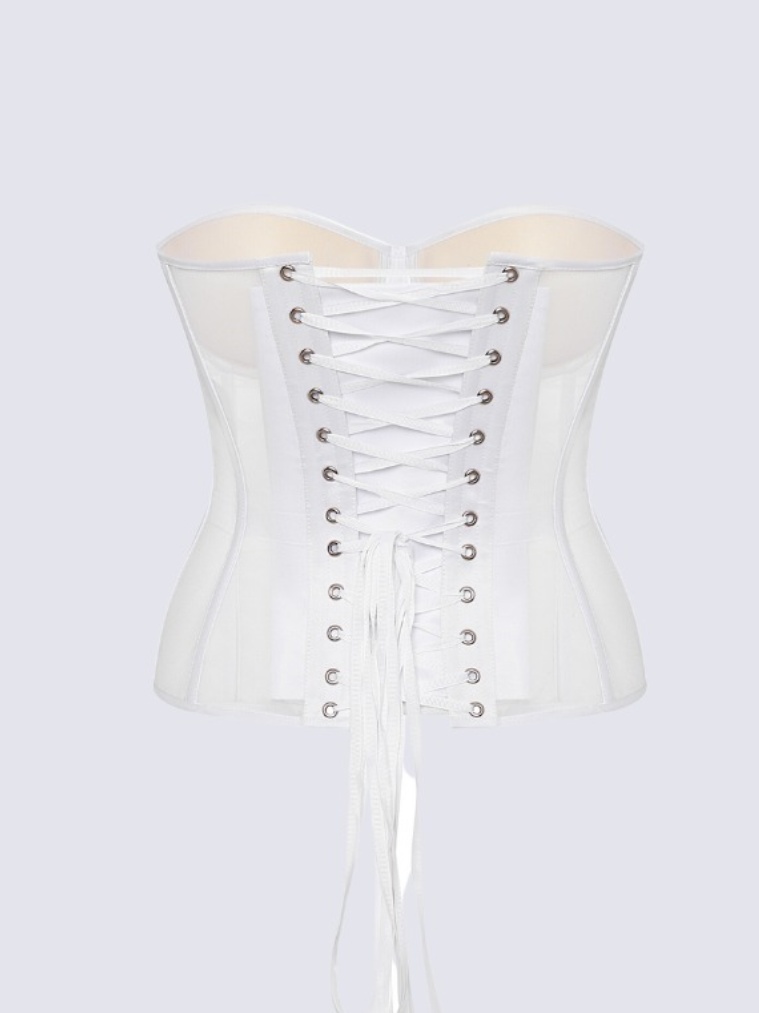Mesh Perspective Fishbone Bra